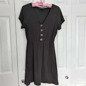 Derek Heart Black V-Neck Dress